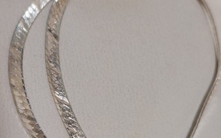 Ohuen siro 925 hopeinen ranneketju. 18 cm