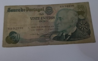 vinte escudos ouro v.1978