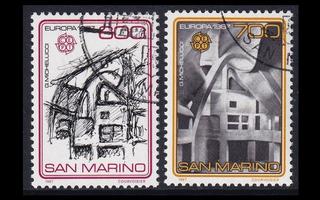 San Marino 1354-5 o Europa moderni arkkitehtuuri (1987)