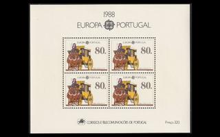 Portugali 1754BL57 ** Europa viestintä ja liikenne (1988)