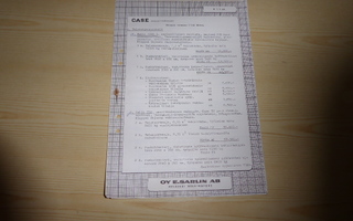 1964 Case maansiirtokoneet hinnasto