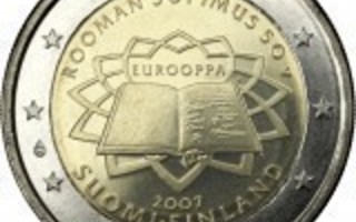 Suomi 2007 2 € Rooman sopimus 2 euroa