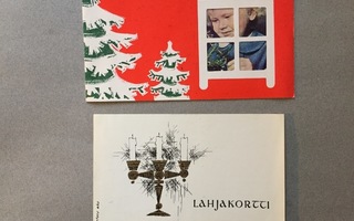 Kankaanpää Joulukortit  2kpl, 1960 luku