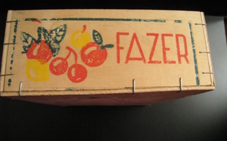 Fazer – puinen laatikko vintage