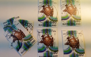 Maailmanpostiliitto 100 vuotta postimerkki 0,60 markka
