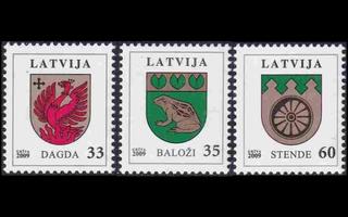 Latvia 750-2 ** Käyttösarja Vaakuna (2009)