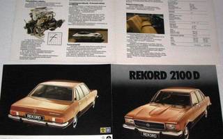 1973 Opel Rekord 2100 D Diesel esite - KUIN UUSI  -suom