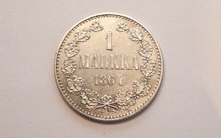 Harvinaisempi 1 Markka 1864