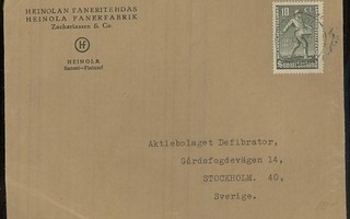 1947 Maanvilj.seura kirjeellä Ruotsiin