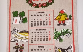 Kalenteri seinävaate 1977