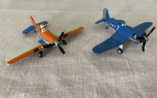 Lentsikat (Planes) figuuri, 2 kpl, käsinmaalatut