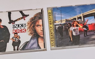 INXS : Kick ja Elegantly wasted CD:t. 2 kpl.