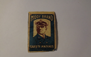 TT-etiketti Middy Brand safety matches