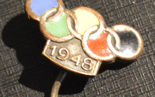 Lontoo olympialaiset 1948 värillinen pinssi