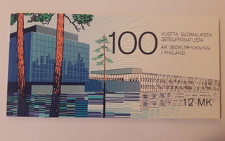 Postimerkkivihko, 100 v. suomalaista setelipainatusta, 1984