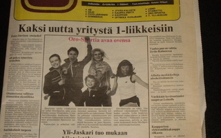 Ykkös UUTISET -Lehti  Jyväskylä vuodelta 1982
