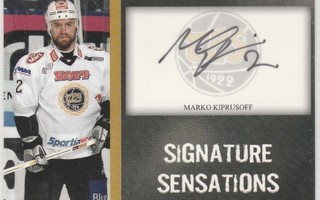 2007/08 Cardset Signature Marko Kiprusoff , TPS /42