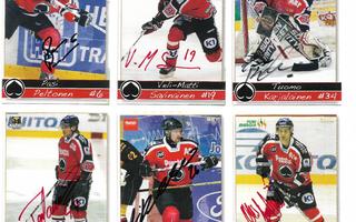 2008-09 Porin Ässät Team Set nimmarit lot 2