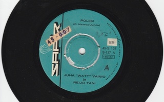 "7" Single Juha "Watt" Vainio & Reijo Tani: Poliisi/Naapuri