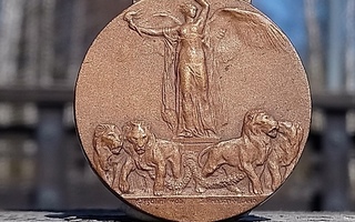 WW1 Maailmansota. Italian voitosta mitali 1914-1918. Halkai