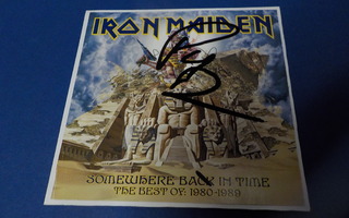 IRON MAIDEN - SOMEWHERE BACK IN TIME CD KANSIKUVA NIMMARILLA