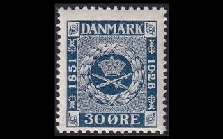 Tanska 155 ** Postimerkinjuhlavuosi 30 öre (1926)