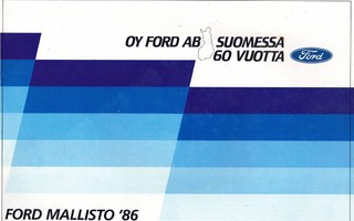Esite Ford mallisto 1986