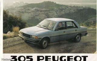 Peugeot 305 -esite 70-luvun lopusta