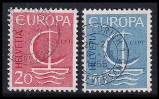 Sveitsi 843-4 o Europa (1966)