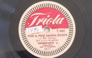 Savikiekko 1953 - Kipparikvartetti - Triola T 4102