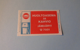 TT-etiketti Gulf Huoltoasema ja kahvio, Jämijärvi