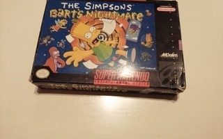 Super Nintendo 16-bit Simpsons Bart's Nightmar NTSC USA SNES