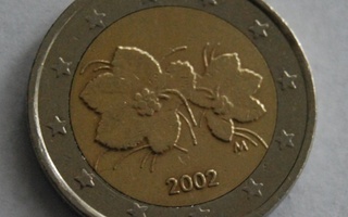 Suomi 2€ kolikko v. 2002 circ HARVINAINEN