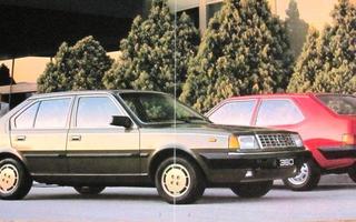 1985 Volvo 340 360 esite - 40 sivua - KUIN UUSI - suom