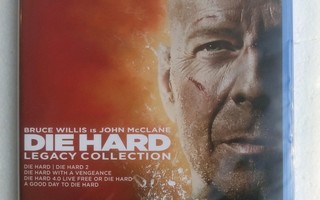 Die Hard  1-5 Legacy Collection (Blu-ray, uusi)
