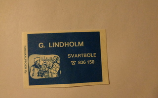 TT-etiketti G. Lindholm, Svartböle