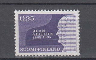 Jean Sibelius 0.25 mk..15.5.1965  **