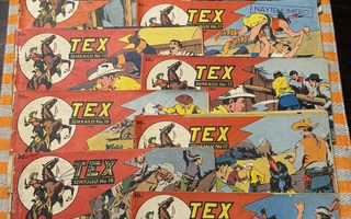 Tex Willer liuskat 1962