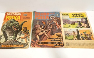 3kpl Tarzanin Poika sarjakuvia 1970 1971 ja 1972