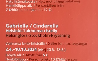 Viking Line etukortti 10.10.2024 asti Hel/Tal/Tuk/Tku