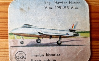 Oka ilmailun historia kahvikuvasarja Hawker Hunter