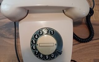 Siemens vanha pöytäpuhelin numerolevyllä väri Rosa