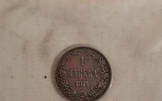 1 markka 1874, Suomi