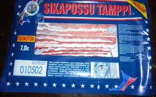 Tamppi -lehti vuodelta 2002 "SikapossuTamppi" (pekonipaket