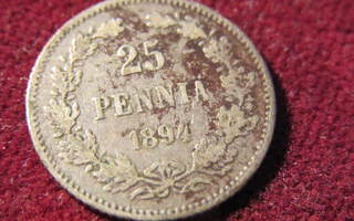 25 penniä 1894