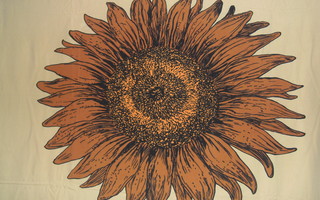 Fin-Helen - 2 x 2,7 m - Auringonkukka kangaspalat 