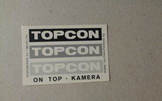 TT-etiketti Topcon on top kamera