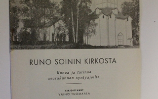 Runo Soinin kirkosta eripainos Ilkasta 1962