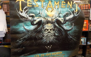 TESTAMENT - DARK ROOTS OF EARTH ISO PROMO MAINOS BANNERI