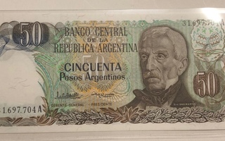 50 Pesos Argentina 1974-1975